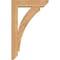 Ekena Millwork Thorton Slat Smooth Bracket w/ Offset Brace, Western Red Cedar, 5 1/2"W x 20"D x 32"H BKT0604X20X32THR06SWR - alternate 4
